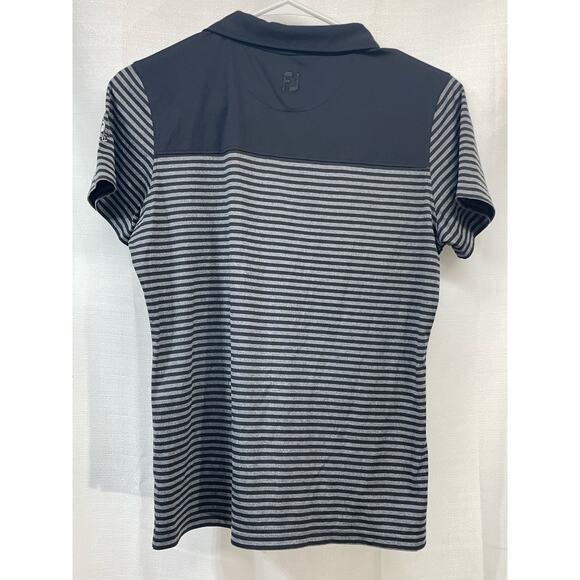 Footjoy Women’s Golf Polo Black Club Logo Size‎ Small - Picture 3 of 7